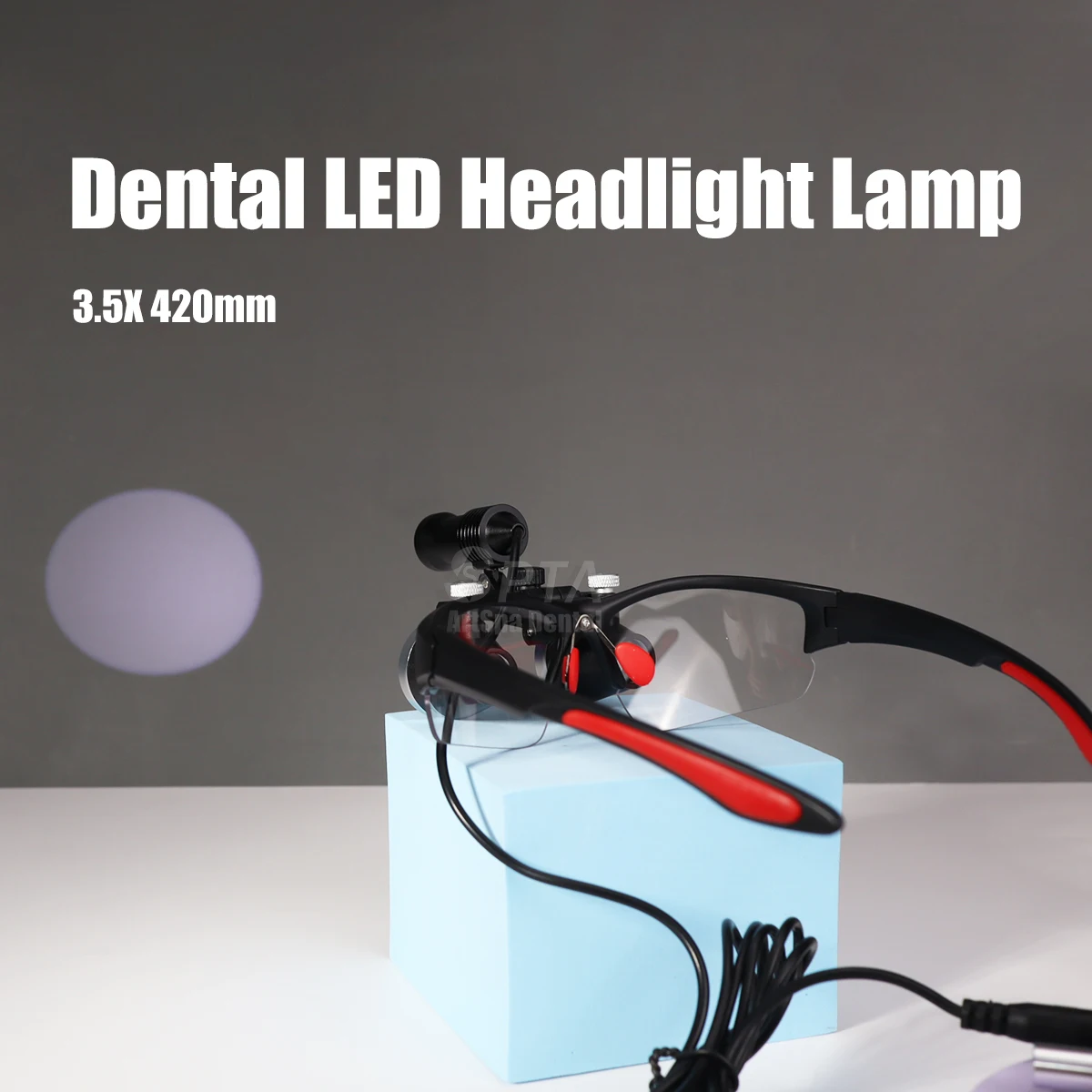 SPTA LED Dental Loupe 3.5X Magnification Binocular Surgical Glasses Renfert Dentistry Equipment For Odontologia And Medical Use