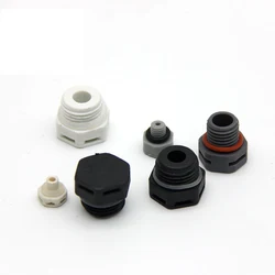 Plastic vent breather valve Permeable and hydrophobic ip68 M5/M6/M8/M10/M12/M16/M20 Screw in vent plug