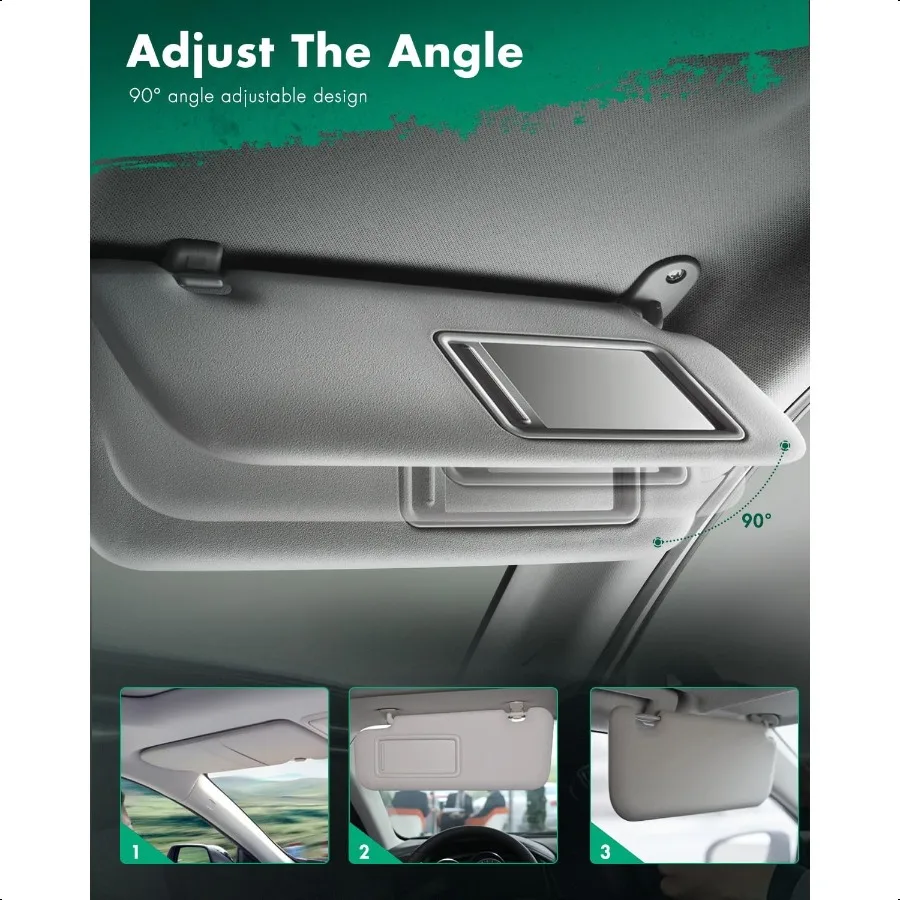 مجموعة حاجب الشمس من الجانبين الأيسر والأيمن من SCITOO مع فتحة سقف مناسبة لـ 2009 2010 2011 2012 2013 2014 لنيسان مورانو 964011AA1B #4