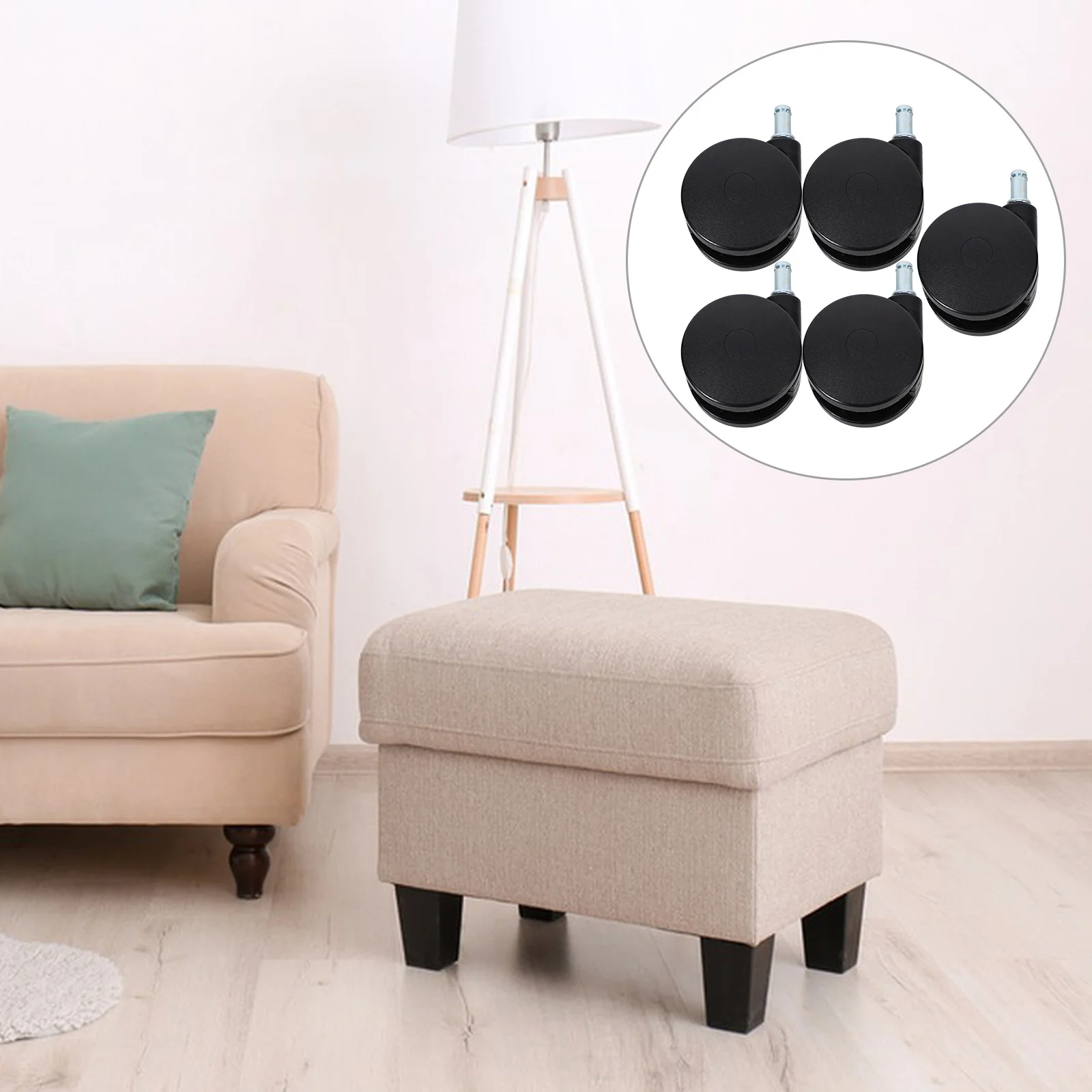 5pcs-furniture-stem-casters-nylon-silent-swivel-wheels-for-office-chair-cabinet-replacement-heavy-duty-rolling-casters