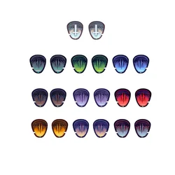 Ojos de efecto metálico para muñeca BJD, ojos acrílicos de 10mm-24mm para 1/8, 1/6, 1/4, 1/3, accesorios para muñecas BJD SD de 10mm-24mm