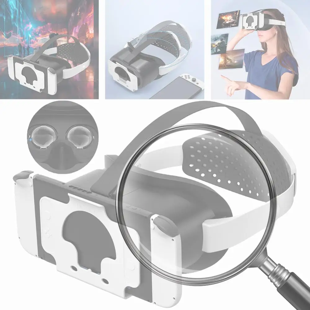 

VR-гарнитура, очки виртуальной реальности с регулируемым межзрачковым расстоянием, 3D VR-очки для Switch и Switch OLED