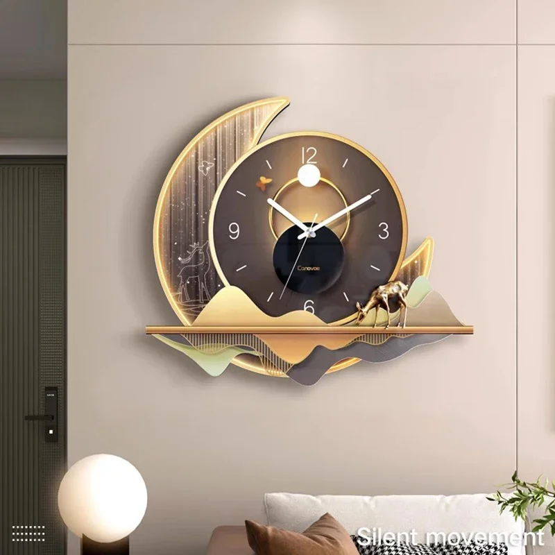 Luxury Aesthetic Wall Clocks Silent Nordic Fashion Creative Wall Watch Minimalist Design Bedrooms