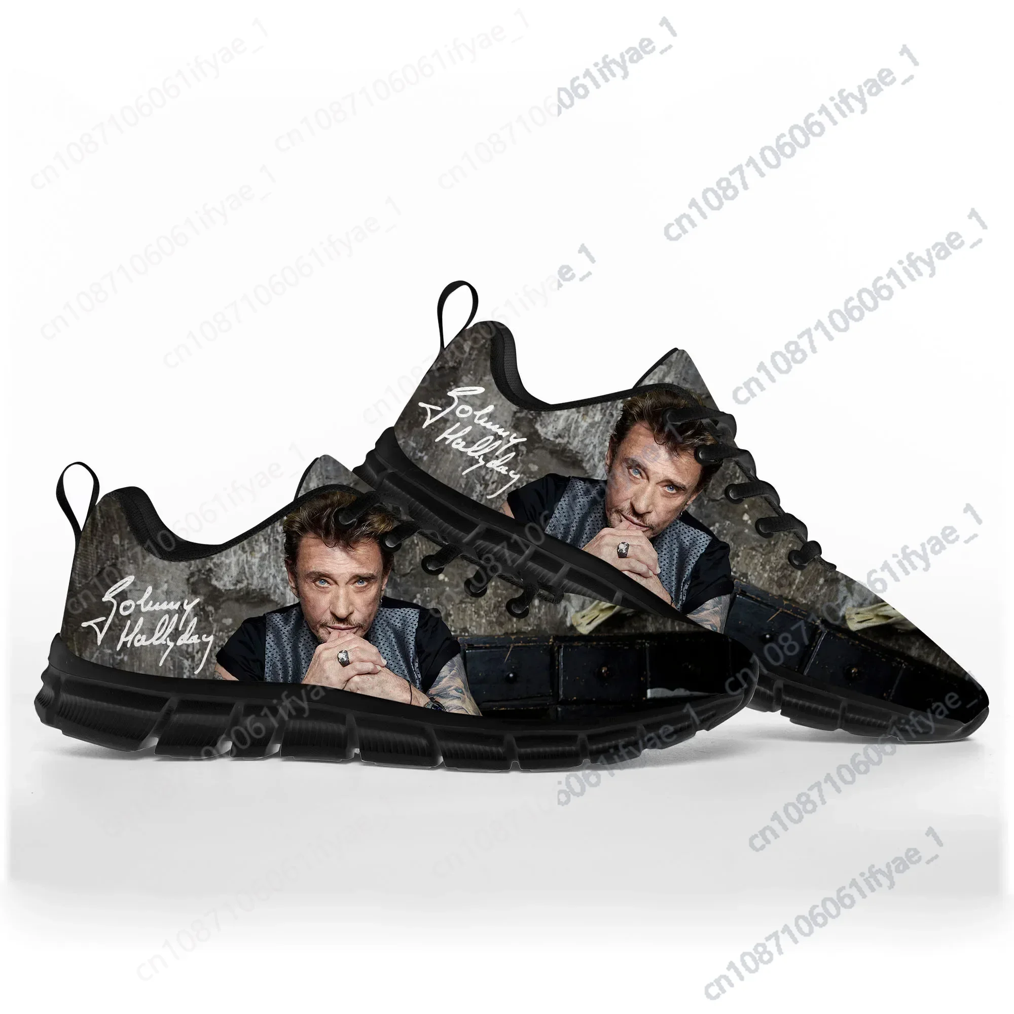 Johnny Hallyday Rock Singer Sports Shoes Mens Womens Teenager Kids Sneakers 3D Print Pattern Custom Couple High Quality Shoes