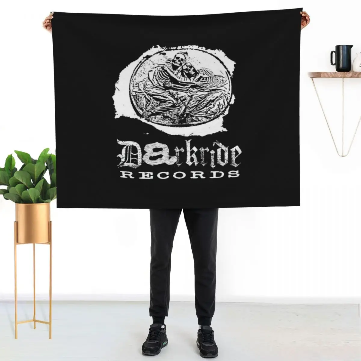 

Darkride Records Throw Blanket Soft Solid Color Blanket for Couch Bed