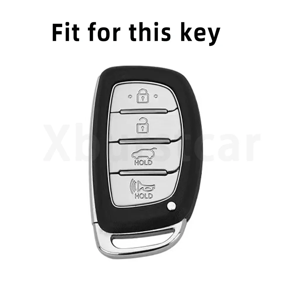 4 Buttons TPU Auto Shell For Hyundai Tucson Santa Fe Rena Sonata Elantra Creta Ix35 Ix45 I10 I30 I40 Car Smart Key Case Cover