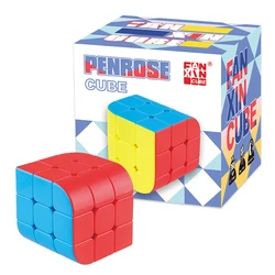 [Picube] FanXin 3x3x3 Trihedron Magic Cube Cambered Surface Professional Speed Puzzle Twisty Brain Antistress Educational Toys