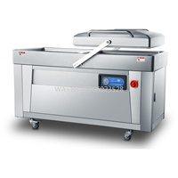 Industrial Double Chamber Food Meat Vacuum Sealer Packing Packaging Machine Electric Plastic Provided Automatic 4 Sealing Bar