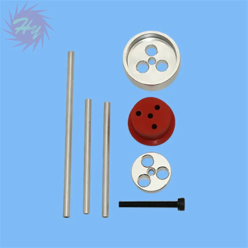 1 Set Replacement Fuel Tank Bung And Fitting Kit (Alu Pipe/Copper Pipe+Alu Cover+Rubber Inserts+Screws) For RC Tank Accessories