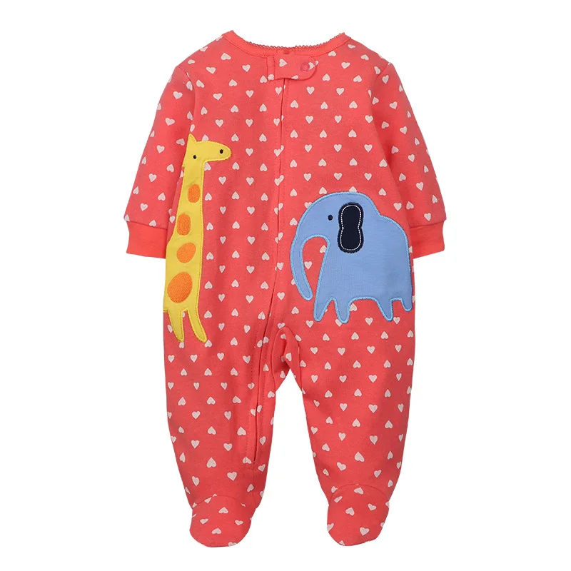 Good Quality 2023 Baby Pajamas Cotton Baby Clothes Boy Newborn Baby Clothes 3-12M Coveralls Infants Bebe Girls Zipper Jumpsuit