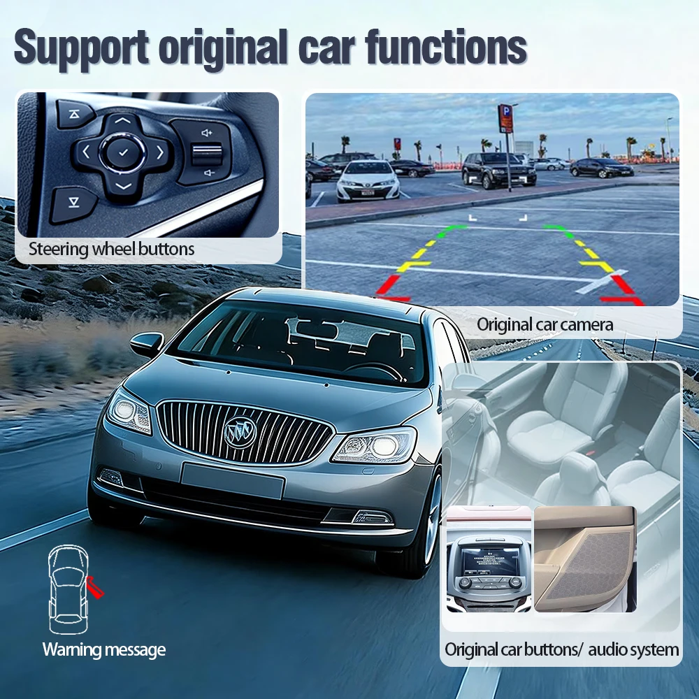 AUTOTOP Decoder Wireless CarPlay Android Auto per Opel Insignia, Vauxhall, Buick Regal, Chevrolet, Cadillac 2013-2017, Interfaccia HMI 2.0 / 2.5, Retrofit, MirrorLink, Bluetooth, AUX, Modulo OEM per