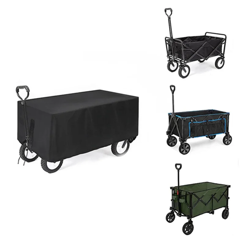 AF93-210D オックスフォード布屋外キャンプトロリーカバー折りたたみプッシュカート雨防塵