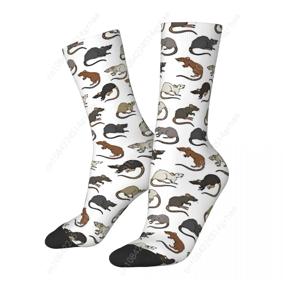 Rats Mouse Animal Stockings Women Men Colorful Socks Breathable Gothic Socks Autumn Climbing Non Skid Custom Socks Gift