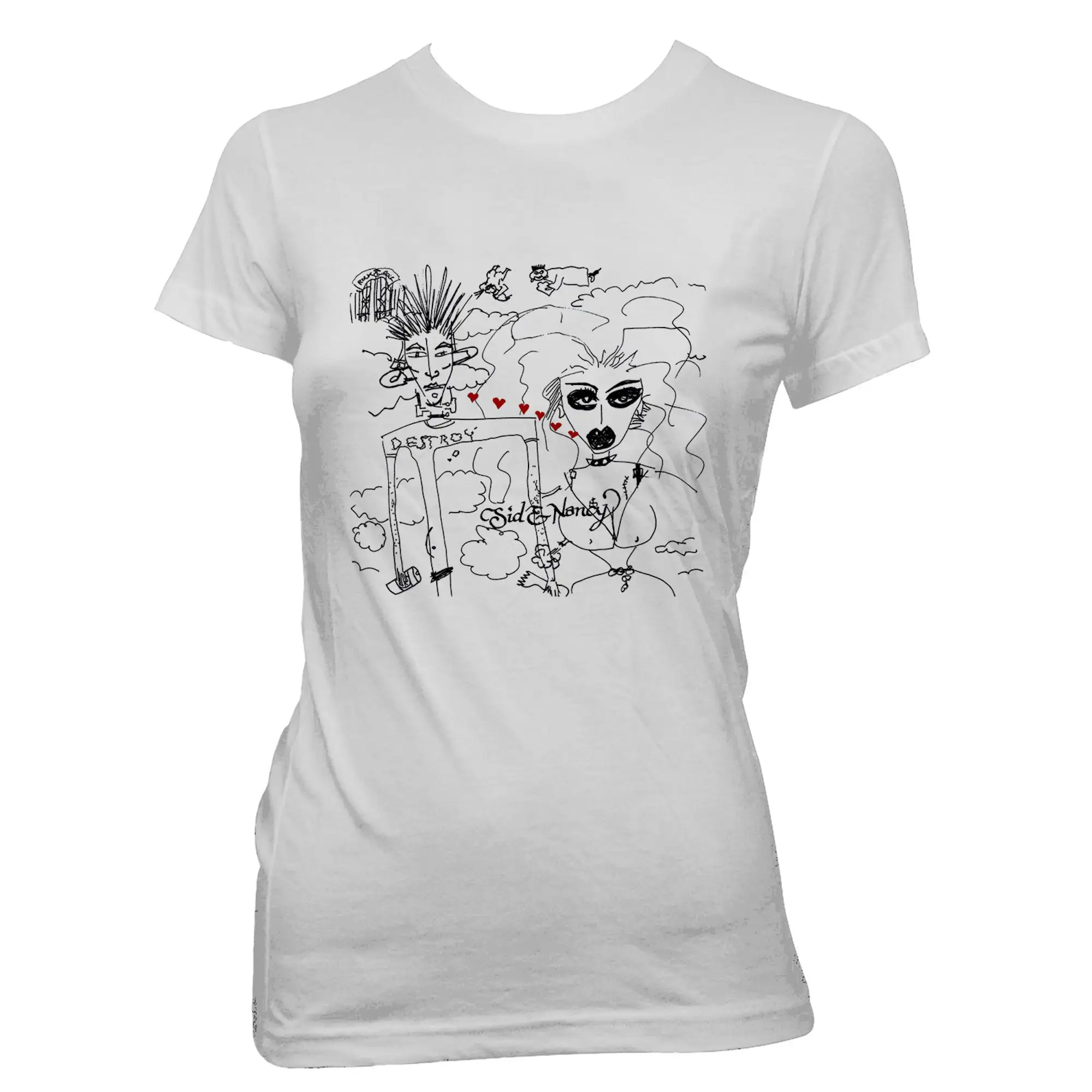 

ü Sid And Nancy By Ann Magnuson Pre Shrunk 100-хotton T-Shirt