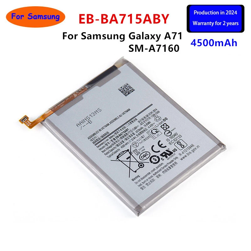 Brand New EB-BA715ABY 4500mAh Replacement Battery For Samsung Galaxy A71 SM-A7160 A7160 Mobile phone Batteries+Tools