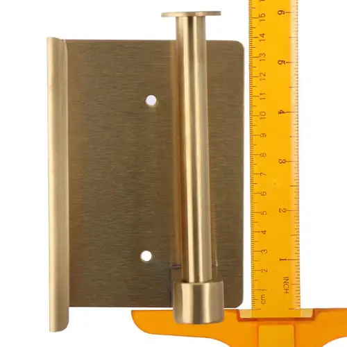 Imagen 2 del producto Soporte de papel higiénico de acero inoxidable, estante de almacenamiento de oro, montado en la pared, moderno, a la moda, para teléfono