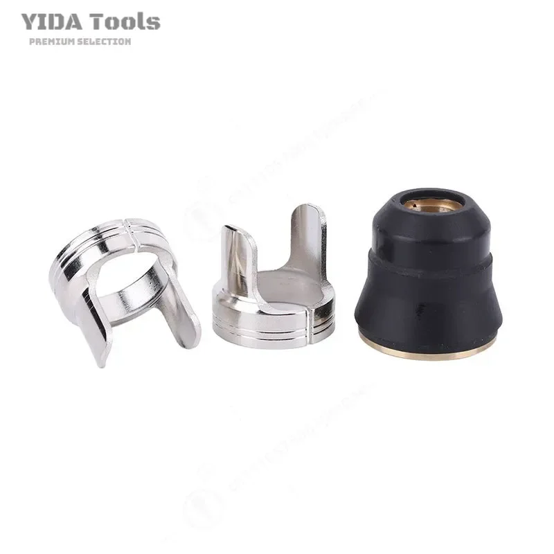 24PCS Plasma Cutting Gun Accessories Electrode Nozzle Consumables Kit IPT40 CUT55 65 Protective Cover Cutting Nozzle