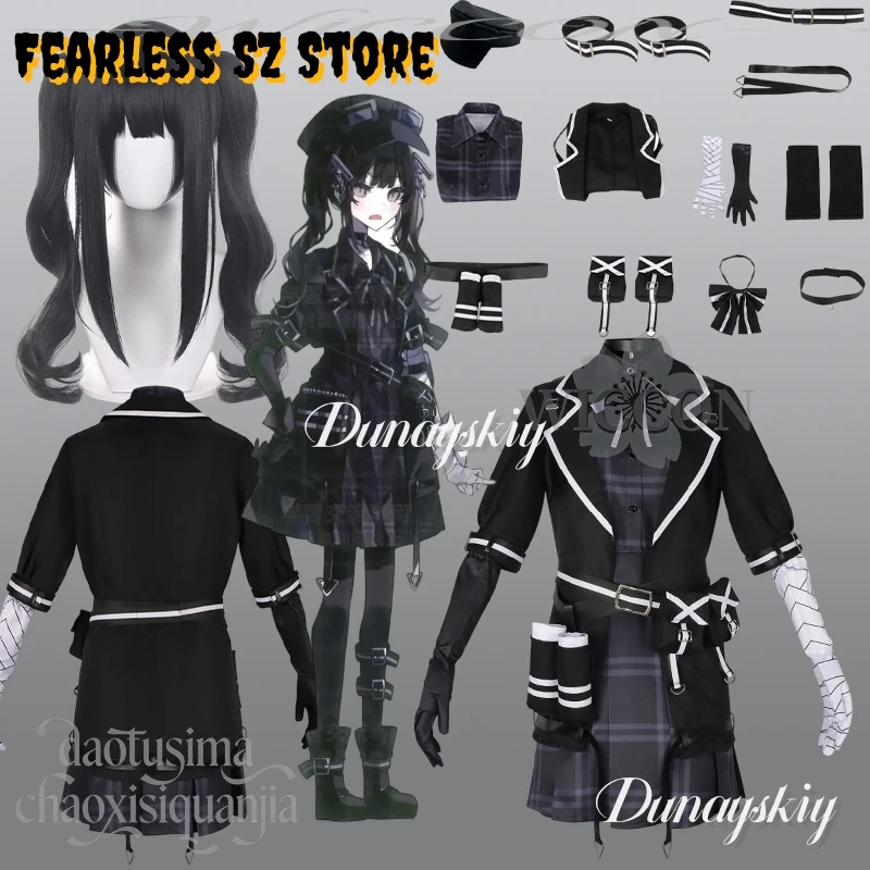 kurobe-nanoka-cosplay-mahou-shoujo-no-majo-saiban-costume-goth-lolita-tout-noir-plaid-halloween-fete-de-noel-[dunayskiy]