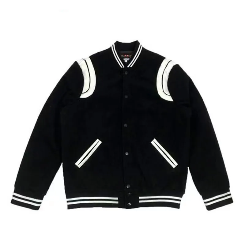 

VIntage Varsity Jackets Men Classic Baseball Uniform Atumn Jackets Streetwear Black White Women Bomber Coat Fashion Man clothing