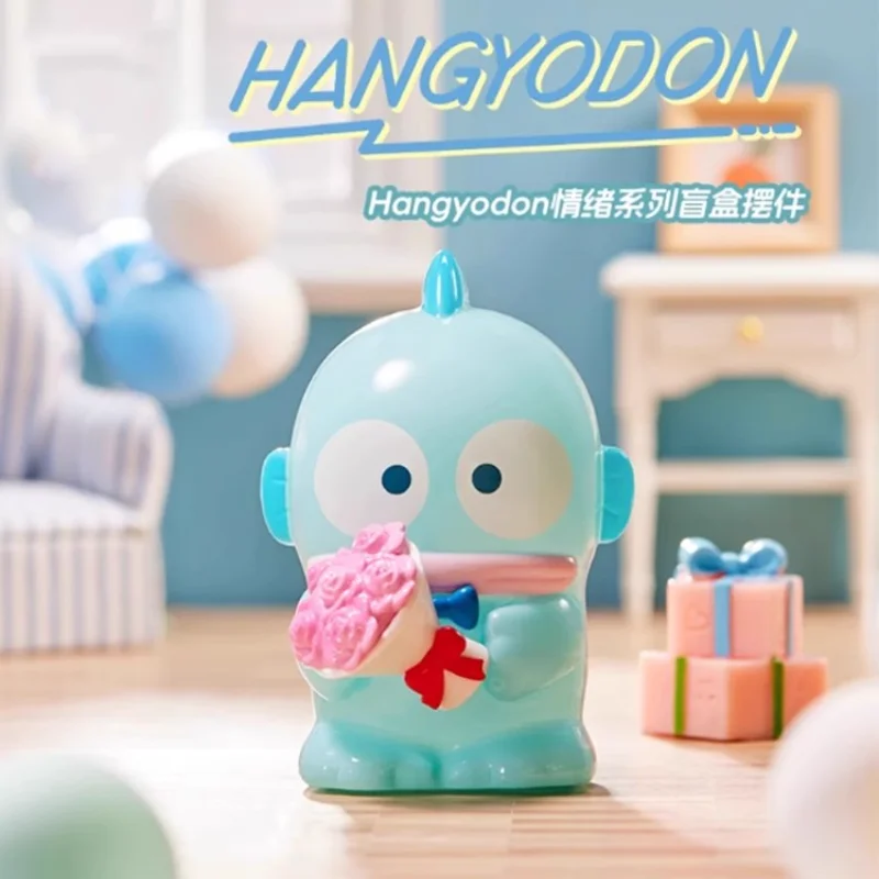 Подлинная эмоциональная серия Sanrio Hangyodon, искусственные игрушки, декор для комнаты, аниме статуэтки, Коллекционная модель, подарки для девочек