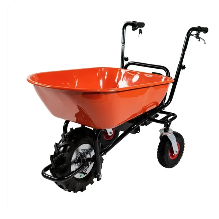 

Special Transportation 120L 250W electric carts garden Tipping trolley push cart electromotion barrow Hand Carts Trolleys