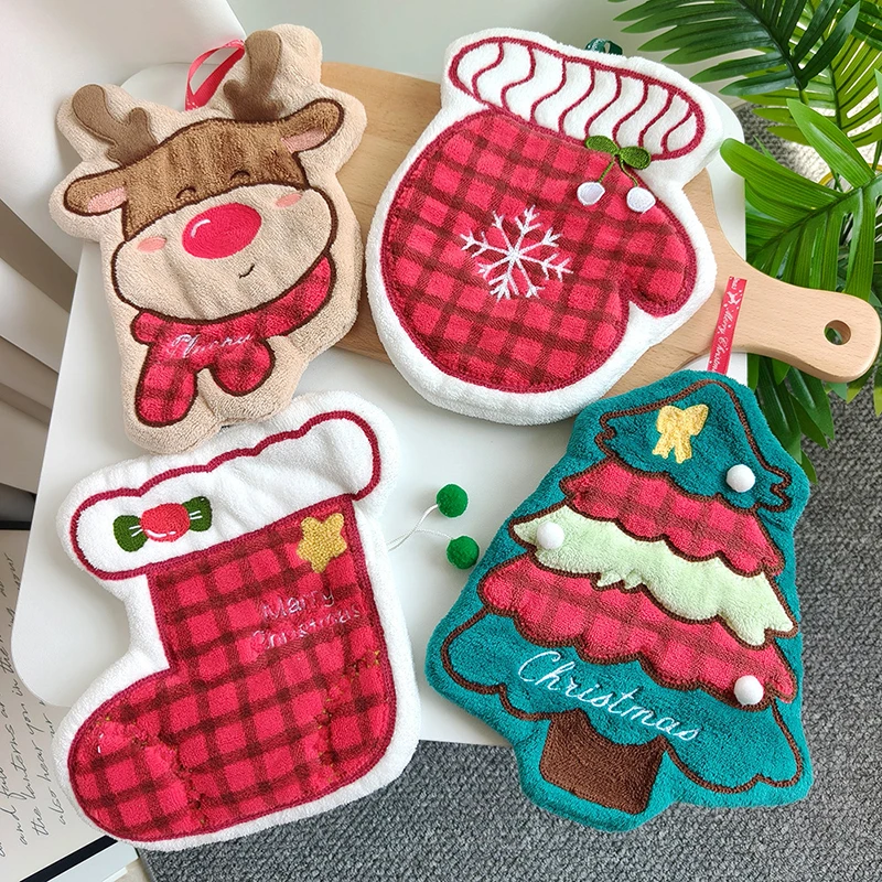 Christmas Hand Towels, Absorbent Kitchen Decor