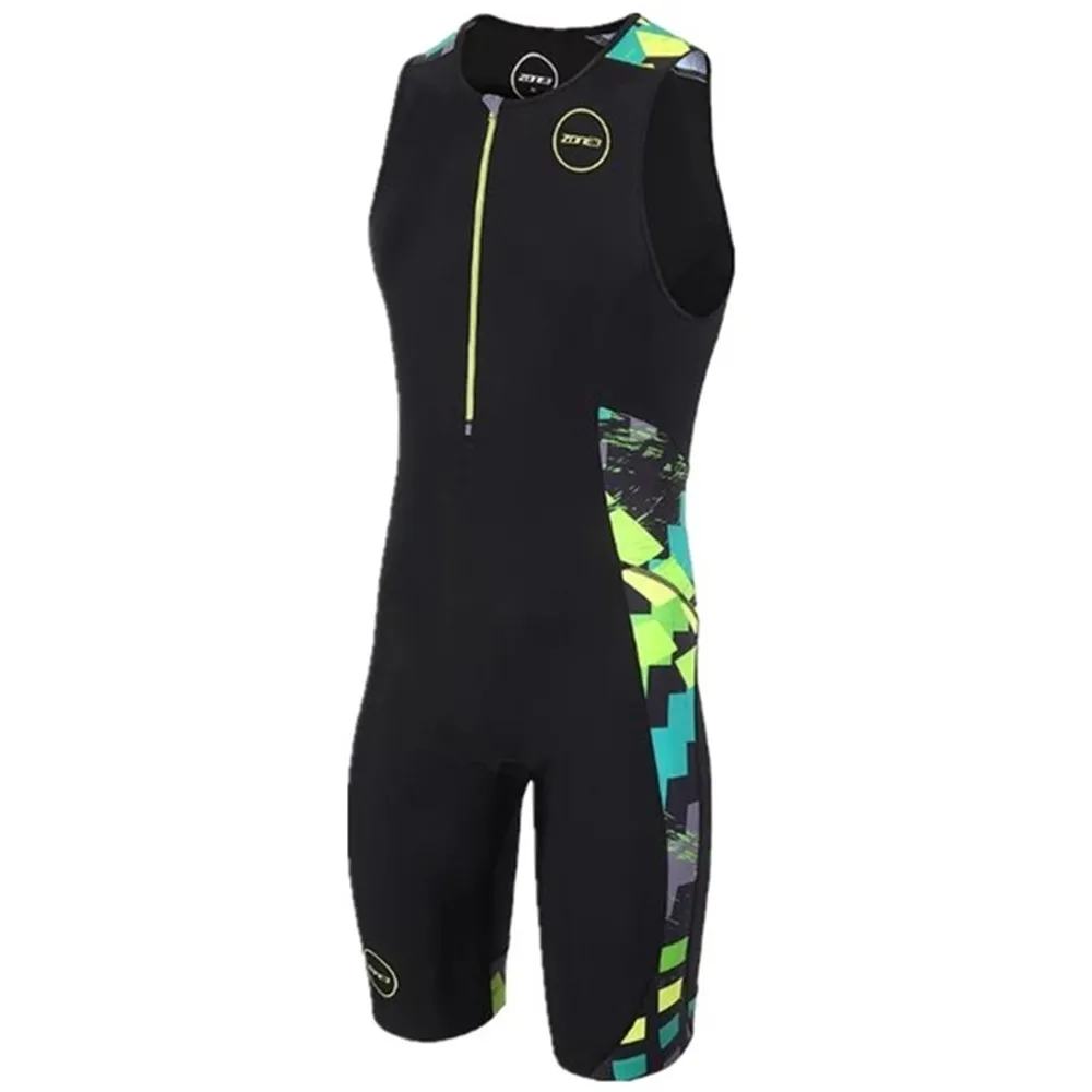 Zone3 Men Cycling Jumpsuit Trisuit Swimming Running Sleeveless Skinsuit Ropa Ciclismo Hombre Triathlon Aero Racing Suit Jumpsuit