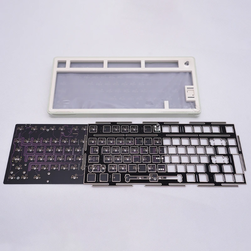 Kit de clavier filaire TN75, mode 6063, coque en aluminium, structure de joint, carte de positionnement FR4, pilote VIA, bricolage, kit de construction de clavier personnalisé