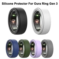 Silicone Smart Ring Protective Case Elastic Sweat-resistant Silicone Cover Anti-Scratch Accessories for Oura Ring Gen 3