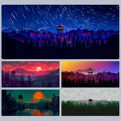 Firewatch Forest HD Print Mousepad Rubber XXL Cartoon Anime Gaming Mouse Pad Keyboard Mouse Mats Desk Mat Accessories for PC