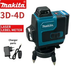 Makita 3D-4D 16Lines Laser Level 12V MAX CXT XPT Lithium-Ion Self-Leveling 360° 3-Plane Green Laser Level Measuring Instrument