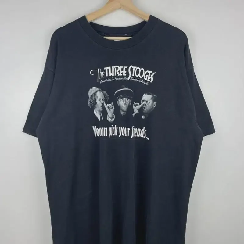 Vintage 90s Three Stooges You Can Pick Your Friends T-Shirt