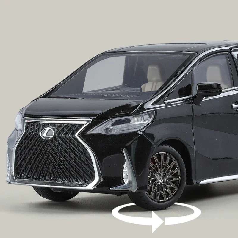 LM300 MPV سبيكة سيارة نموذج 1:24 النسخة الرئيسية Diecasts لعبة معدنية المركبات نموذج سيارة محاكاة الصوت والضوء هدية للأطفال