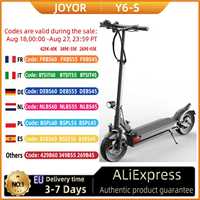 JOYOR Y6-S Adult Electric Scooter 500W EScooters 48V 18Ah Battery  Up to 70KM Range 40Km/h Max Speed 10 Inch Wheel EScooter