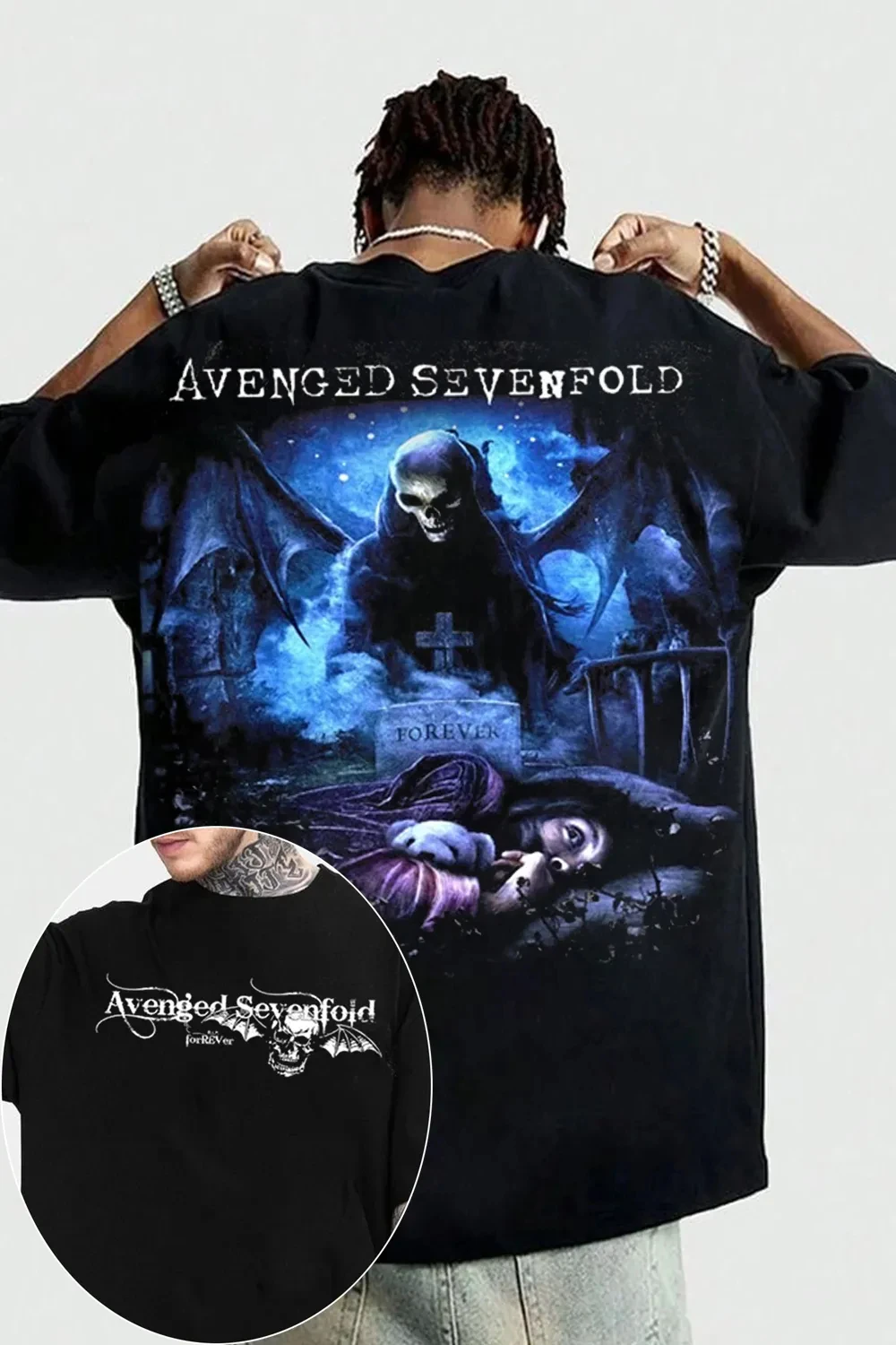 New 2026 Avenged Sevenfold A7X Rock Band Printed Cotton T-shirt Men's Summer Casual Top Short Sleeve Classic Male Women Tee