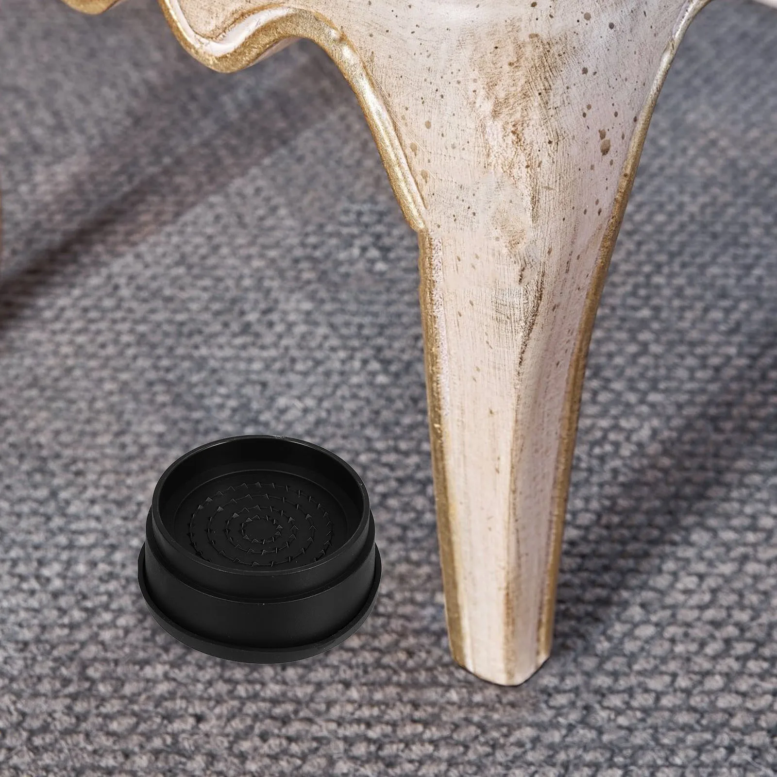 

4Pcs Stackable Bed Risers Rubber Furniture Lifters Non-Slip Elevators for Chairs Sofas Tables Dorm Room Essential