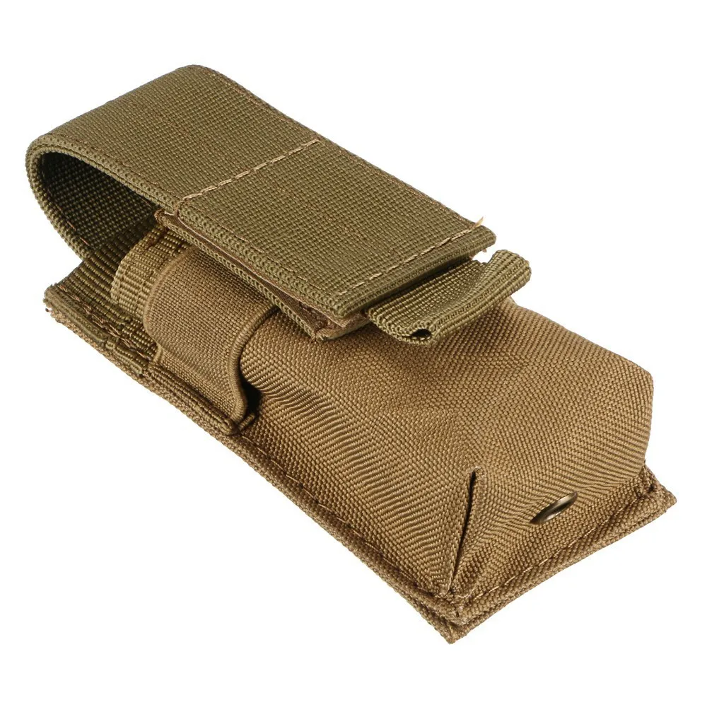 Tactical M5 Flashlight Holster Molle Single Pistol Magazine Pouch Torch Holder Utility EDC Tool Outdoor Hunting Tools Light Bag