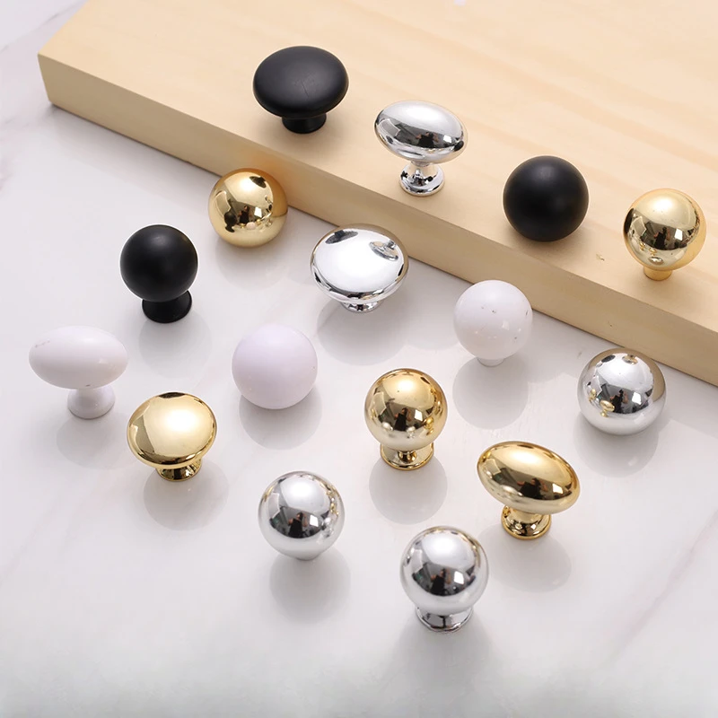 ABS Nordic Mushroom Kitchen Cabinet Door Handle Modern Simple Wardrobe Drawer Door Knobs and Solid Plastic Handles for Furniture