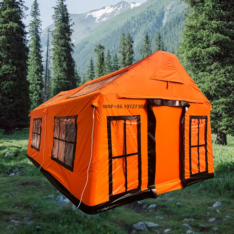 

Large Luxury 5 6 7 Person Waterproof Oxford Inflatable Camping Tent Durable Airtight Camping Tent for Outdoor