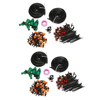 B62B-2X Garden Automatic Drip Irrigation Set,30M Adjustable Mini DIY Irrigation Kit,1/4 Inch Heavy Duty Tube Watering Kit