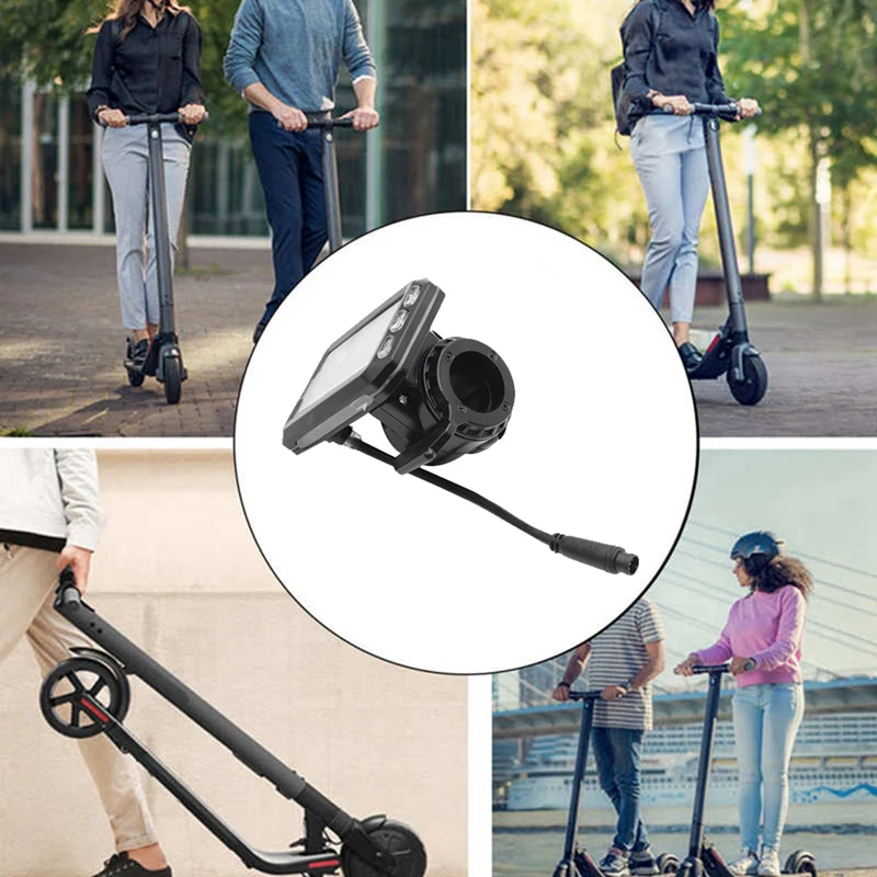 For JP Electric Scooter LCD Display Meter 36V-60V Dashboard LCD Power Speed Display Meter Electric Scooter Accessories-DT30