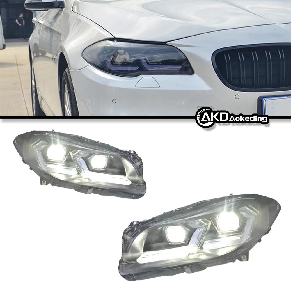 

Auto Parts For BMW F10 Headlights 2011-2017 5 Series 525i 530i Styling LED Daytime Lights Dual Projector Car Accesorios Modified