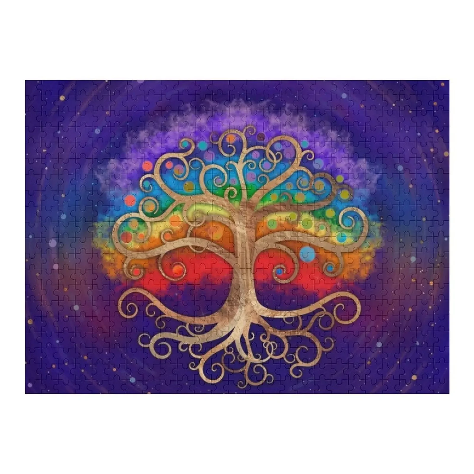 

Пазл «Древо жизни» «Золотой вихрь» и «Радуга» Подарки на заказ Головоломка «Iq»