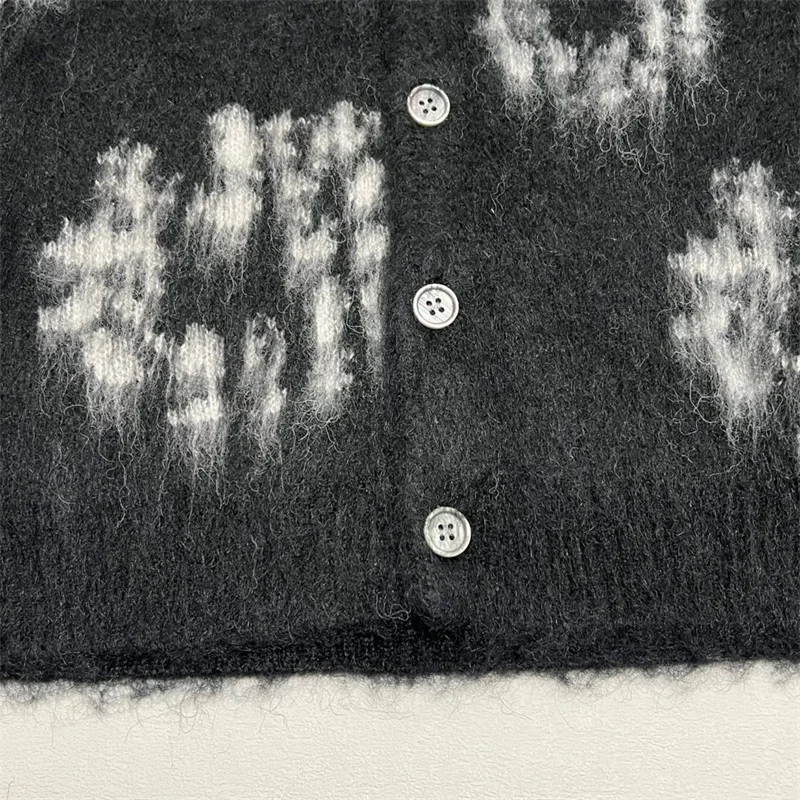 سترة صوفية عصرية وغير رسمية من Saint Mxxxxxx سترة محبوكة فضفاضة للرجال