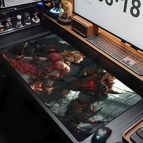 Gothic style mouse pad anime mousepad desktop gaming mats keyboard expansion pads pc accessories rubber anti-slip edge-locking
