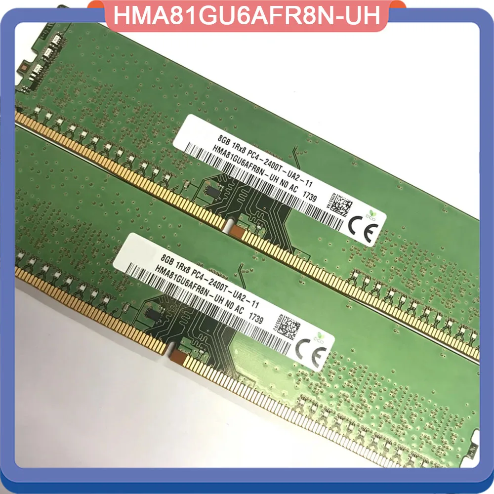 1PCS RAM For SK Hynix 8GB DDR4 2400MHz 1RX8 PC4-2400T Desktop Memory HMA81GU6AFR8N-UH