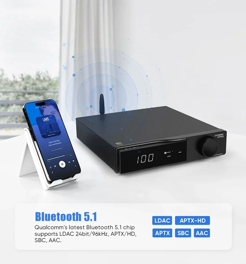 SMSL DO100 Pro Hi-Res MQA DAC Dual ES9039Q2M فك Bluetooth5.1 DSD512 OPA1612 HD-ARC DAC رقمي عالي الجودة لـ PS5 DO100pro