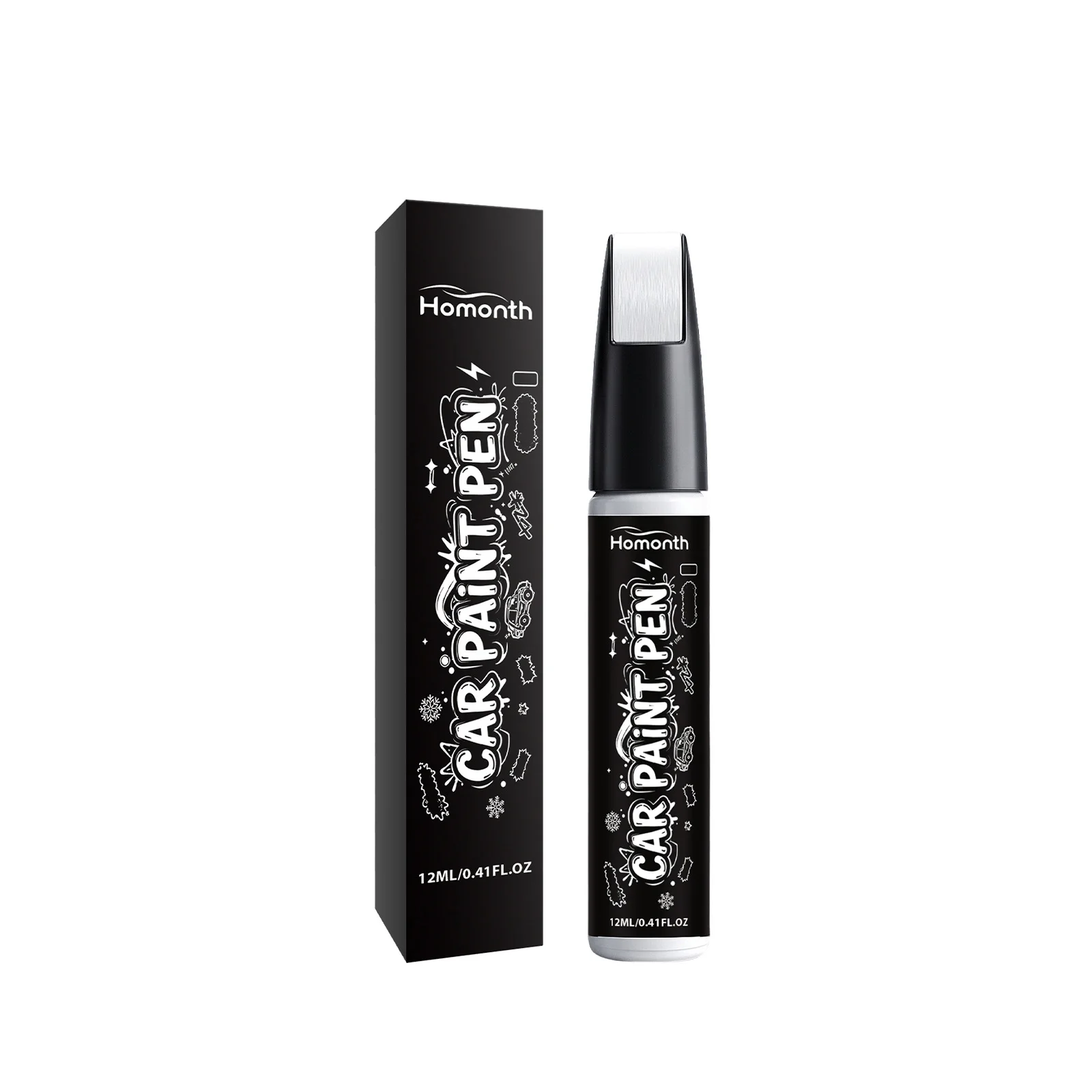 Car Paint Touch Up Pen (white) for Repairing Scratches, Repairing Local Spots, and Quickly Covering Up Artifacts