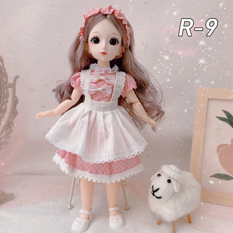 30cm 1/6 BJD ตุ๊กตาน่ารักเด็กผู้หญิงน้อยแต่งตัวหมวกหมวก23ถอดข้อต่อตุ๊กตาเจ้าหญิงแฟชั่น DIY ของขวัญของเล่นสำหรับเด็กผู้หญิง