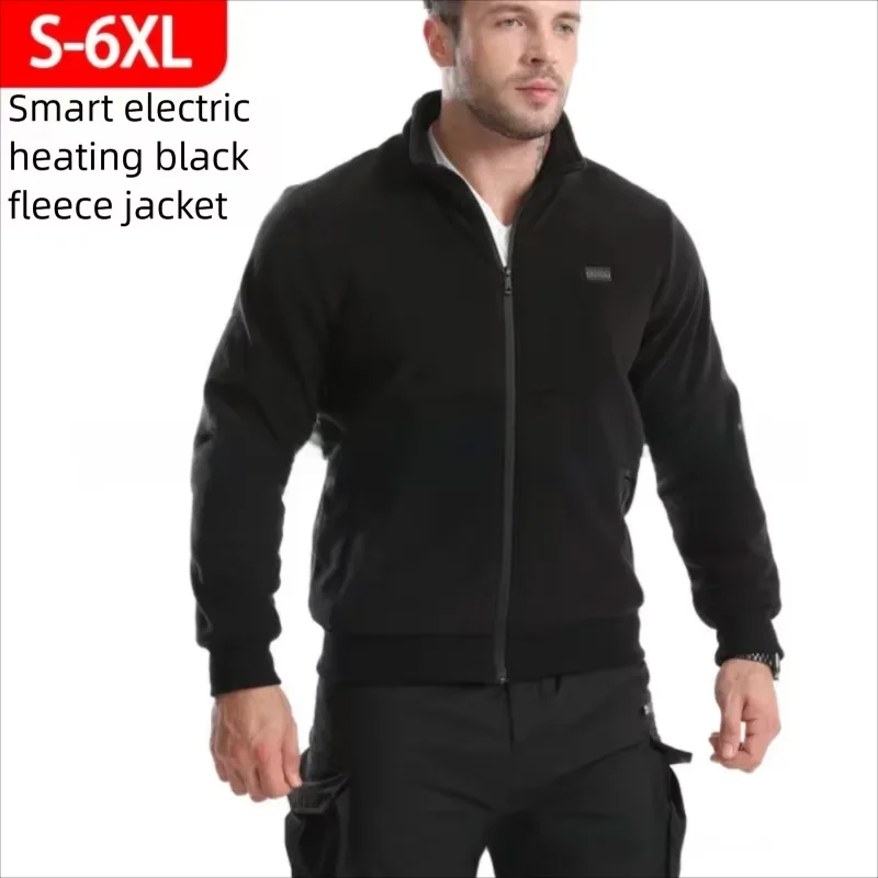 

8 Areas Intelligent Heating Outerwear Fleece Winter Jacket Men's USB Charging Body Warmer Winter Self Heating Clothes Sweatshirt
